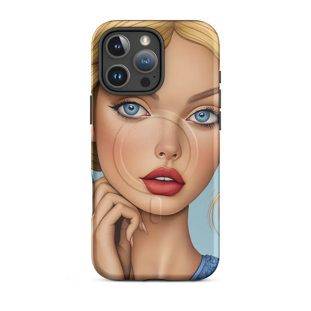 Serenity in Blue | Phone Case |  16 Pro Max | MagSafe® Tough Case | Matte