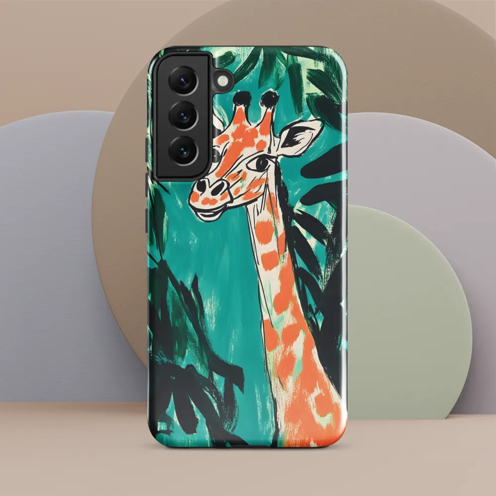 Giraffe in the Teal Canopy