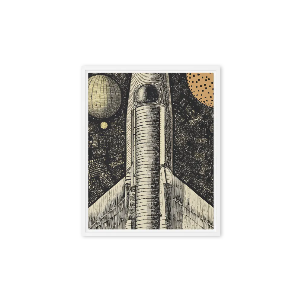 Voyage to the Unknown | Canvas with White Frame | 8″×10″