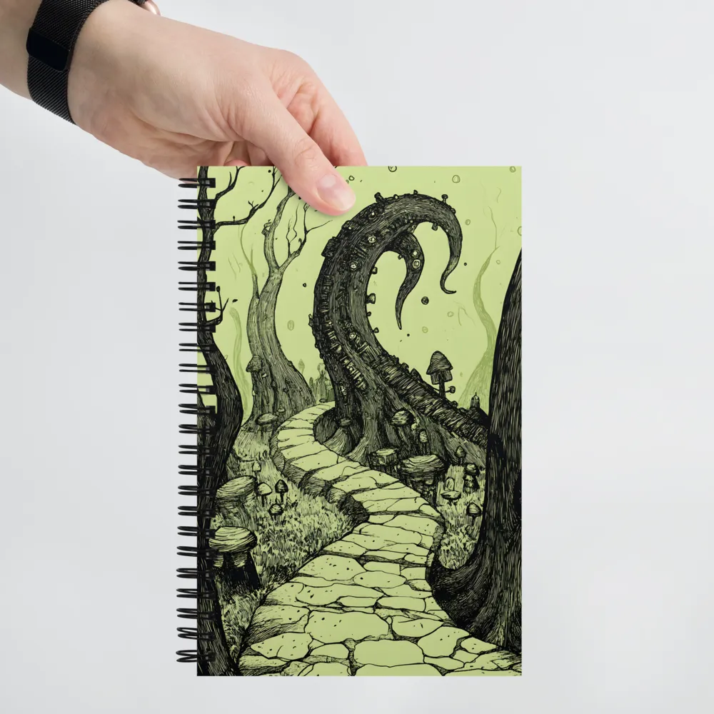 Twisted Pathway to the Surreal | Spiral Notebook