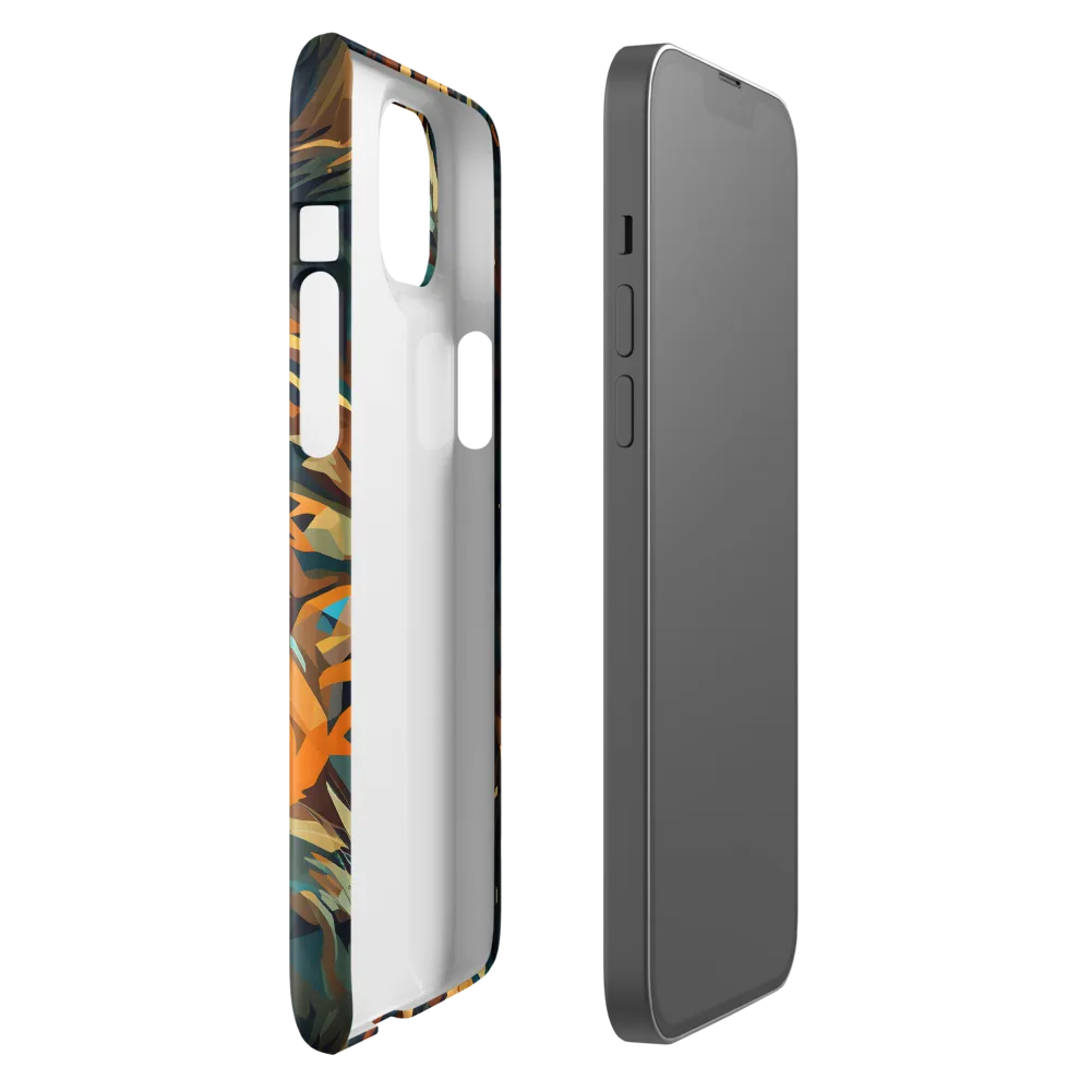 Wild Symphony: Abstract Tigers | Phone Case |  14 Plus | Snap Case | Glossy