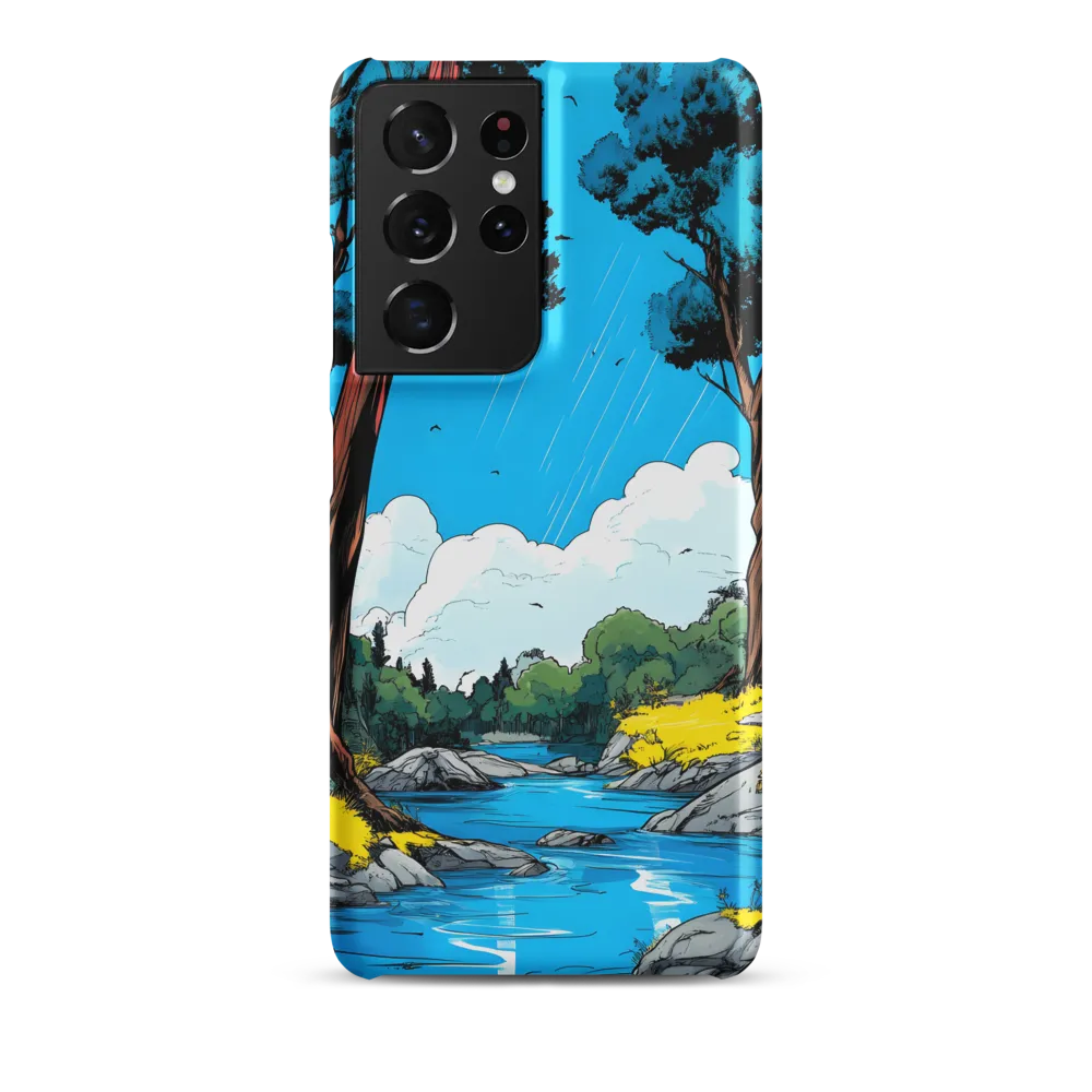 Tranquil River in a Comic Landscape