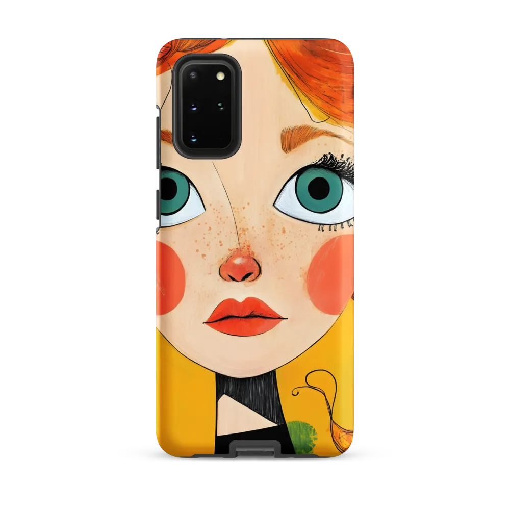 Whimsical Portrait of a Girl | Phone Case |  S20 Plus | Tough Case | Matte