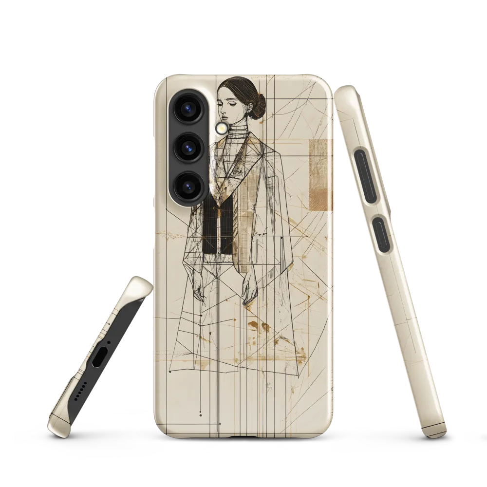 Elegance in Lines | Phone Case |  S24 | Snap Case | Glossy