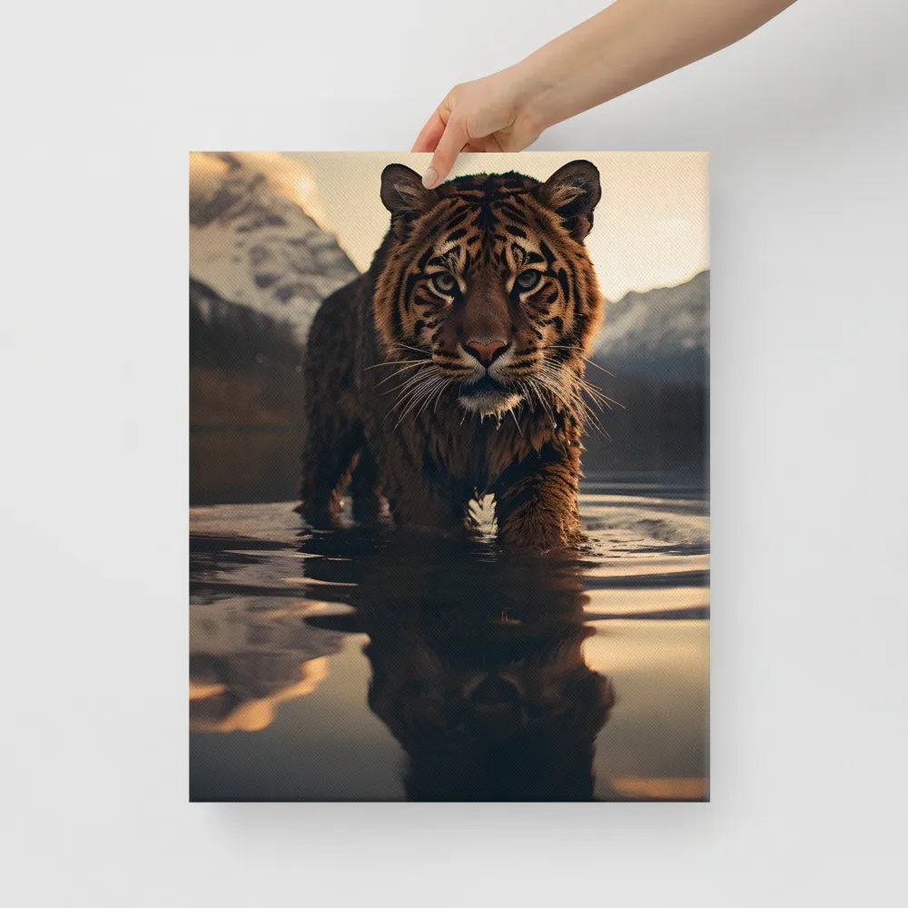 Majestic Reflection: The Tiger's Domain