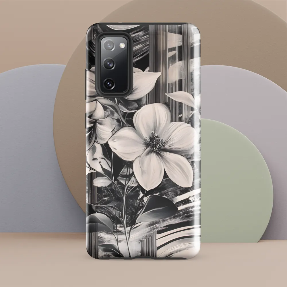 Ethereal Bloom: A Dance of Monochromes