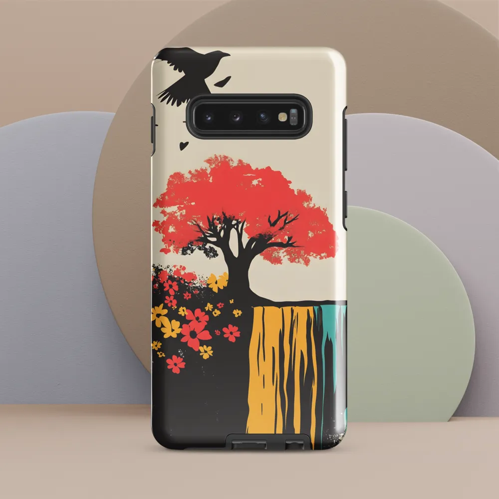 Serene Cascade of Colors | Phone Case |  S10 Plus | Tough Case | Glossy