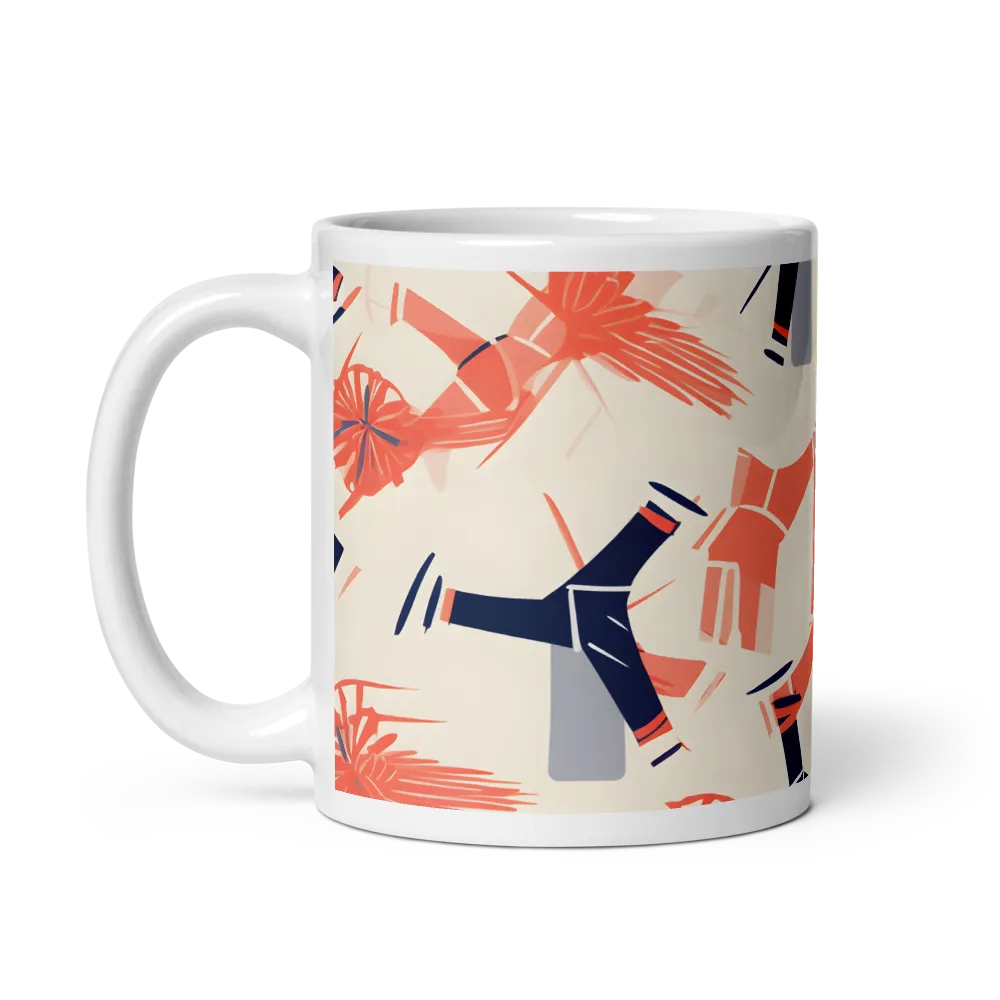 Whimsical Patterns of Nature and Femininity | Mug with White inside | 11 oz