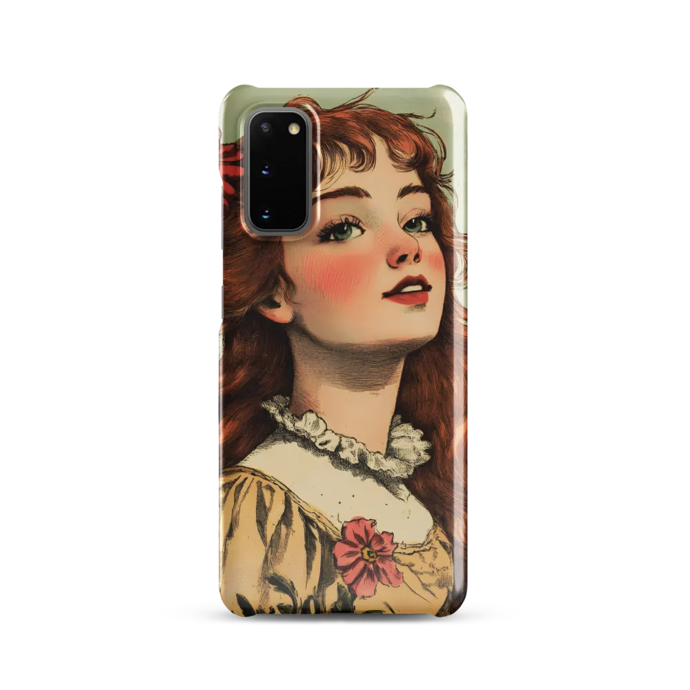 Whimsical Portrait of a Flower-Adorned Girl