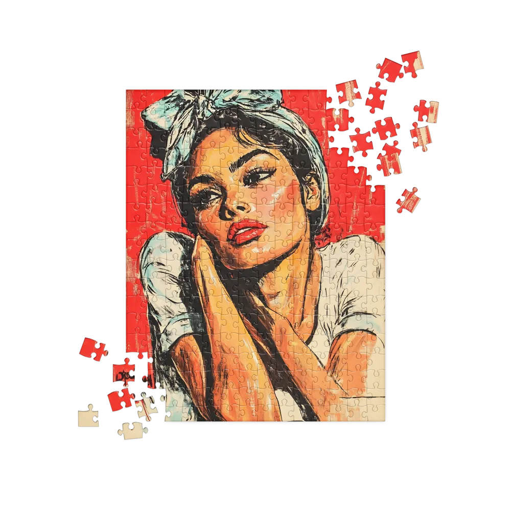 Contemplation in Red | Jigsaw Puzzle | 252 pieces