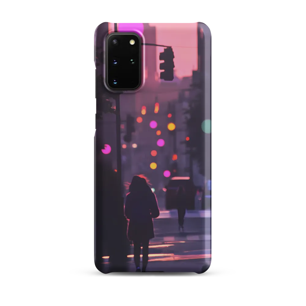 Magenta Dusk on a City Street