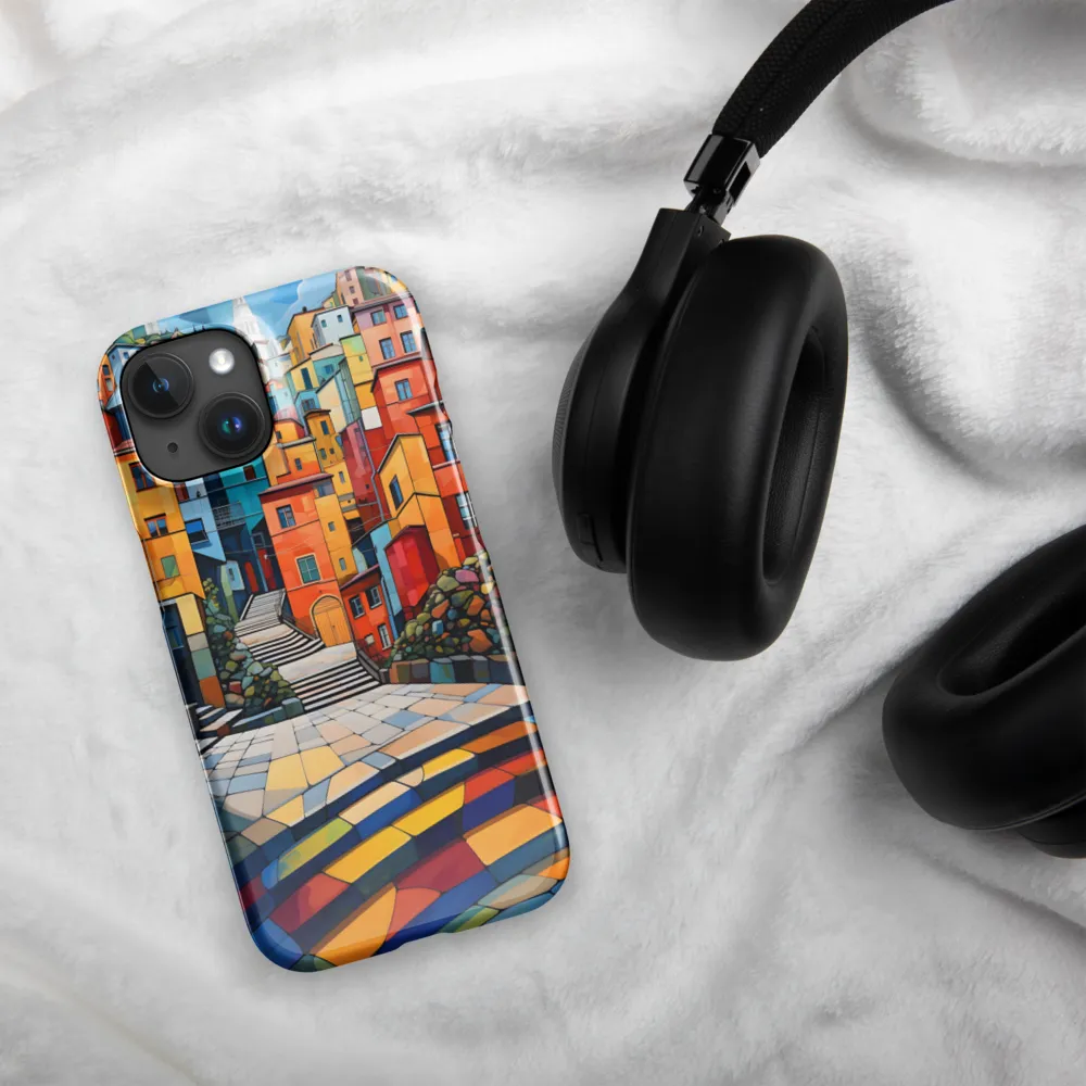 Vibrant Village: A Cubist Journey
