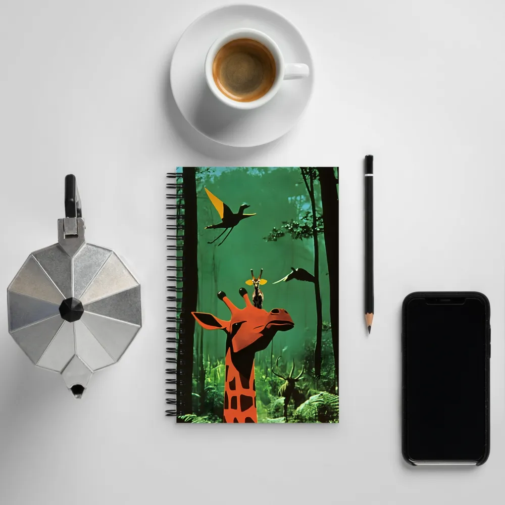 The Dreamscape of A Giraffe | Spiral Notebook