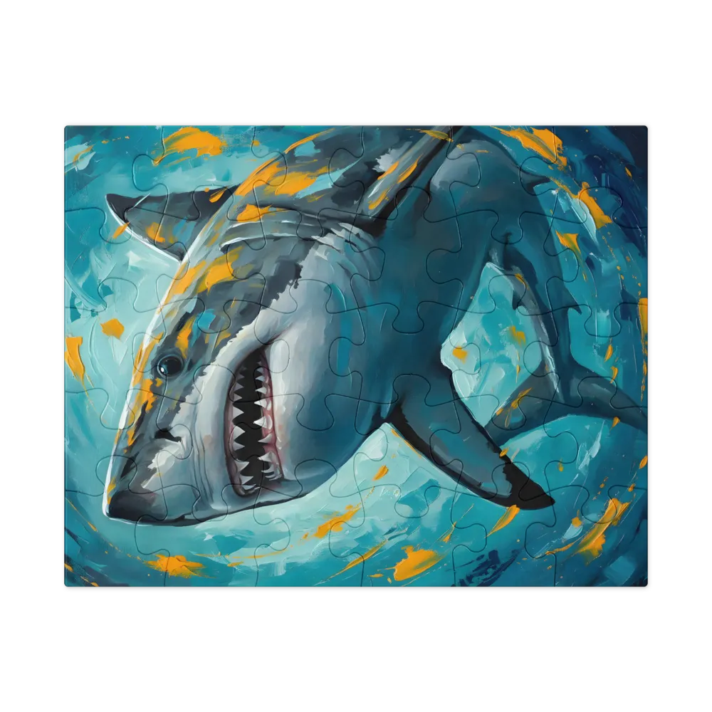 Shark Surge 
 Jigsaw Puzzle in Tin Box