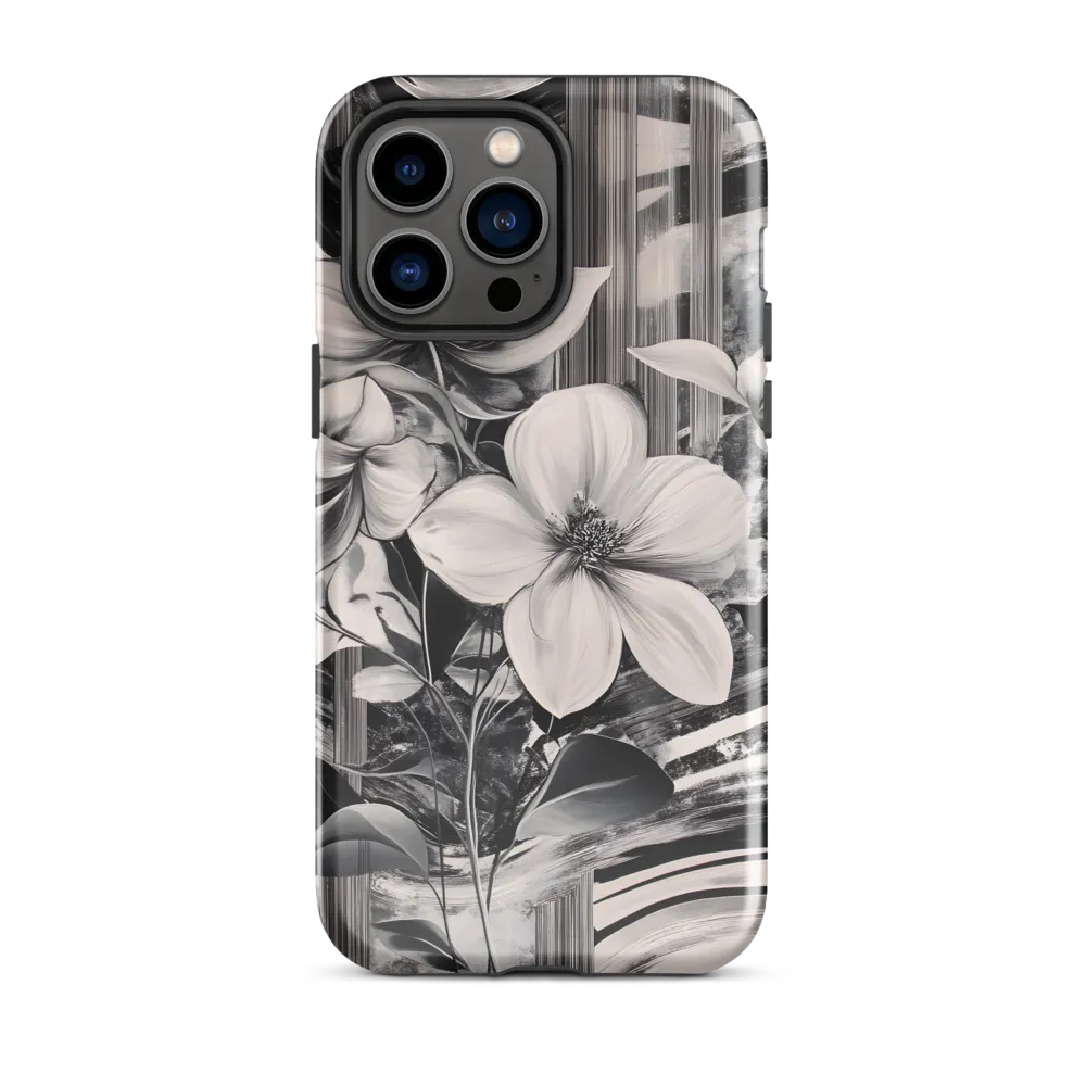 Ethereal Bloom: A Dance of Monochromes