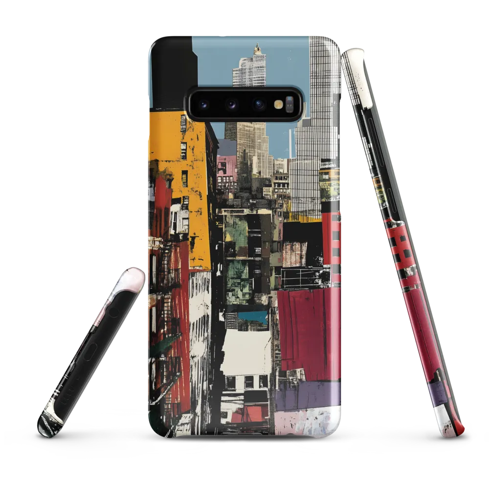 Urban Collage: A Vivid Cityscape | Phone Case |  S10 Plus | Snap Case | Glossy