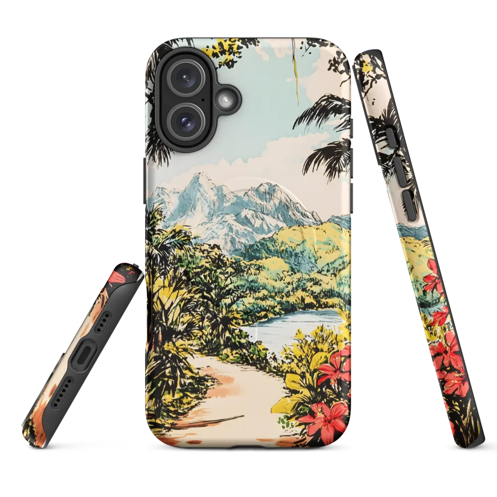 Tropical Serenity | Phone Case |  16 Plus | MagSafe® Tough Case | Matte