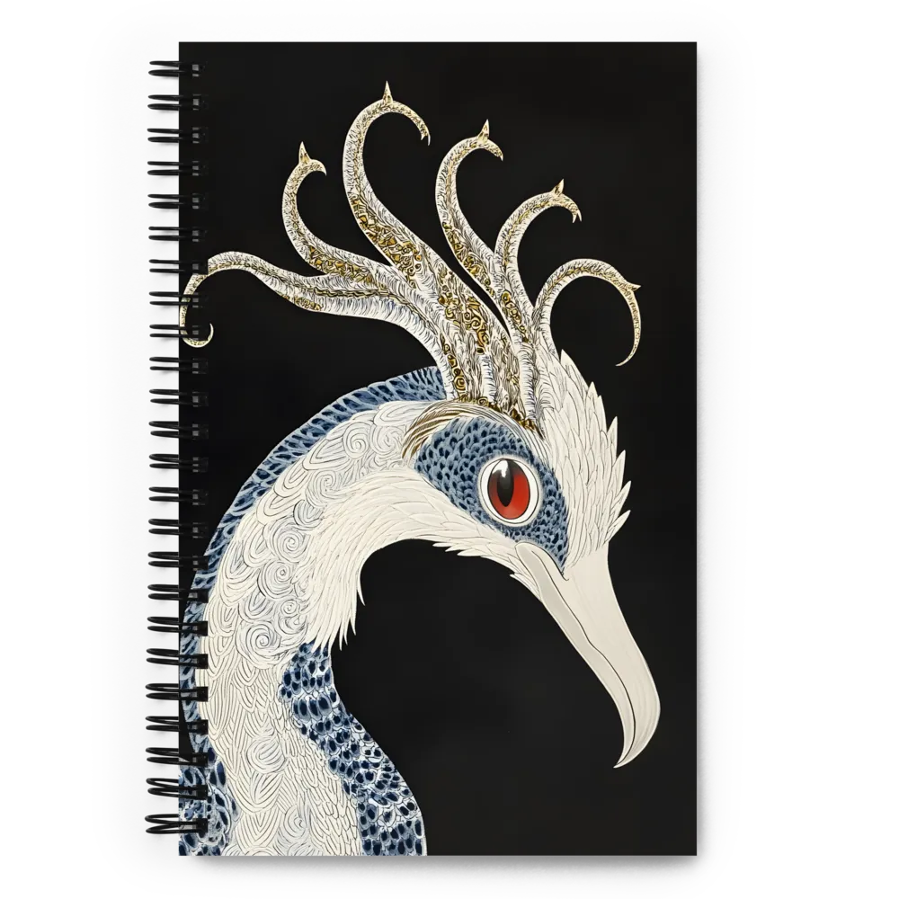 Elegance of the Majestic Peacock | Spiral Notebook