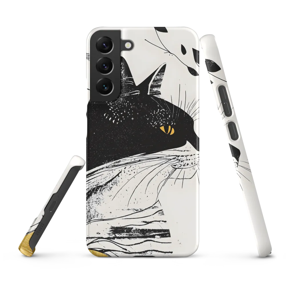 Whiskered Elegance: A Minimalist Cat Profile