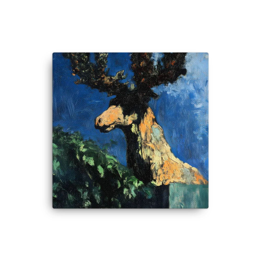 The Majestic Deer in Nature | Thin Canvas | 12″×12″