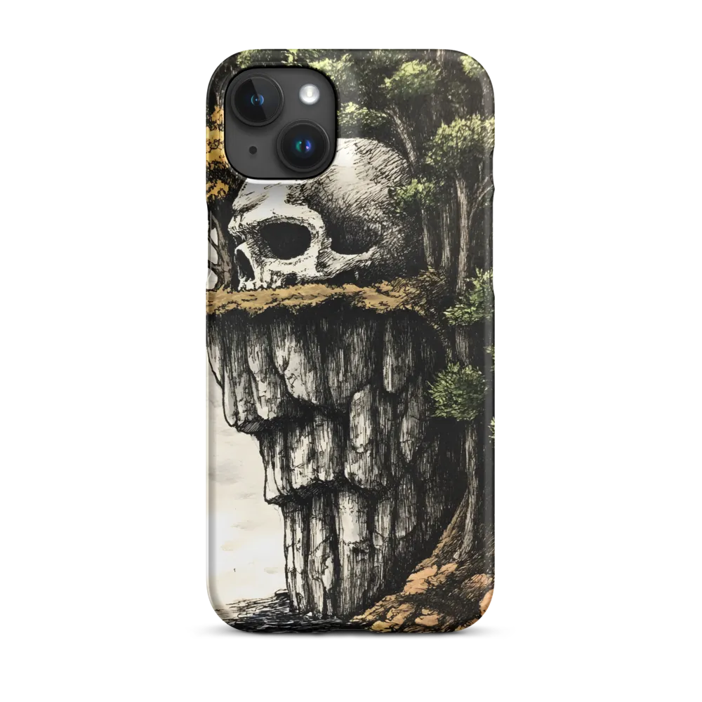 The Whispering Skull: A Surreal Encounter with Nature | Phone Case |  15 Plus | Snap Case | Matte