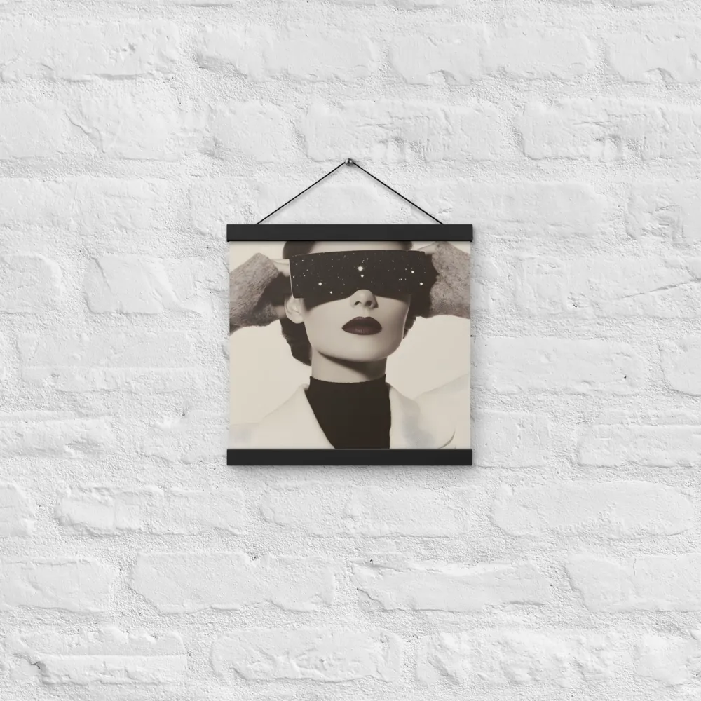 Celestial Elegance | Poster With Black Wood Hanger | 12″×12″