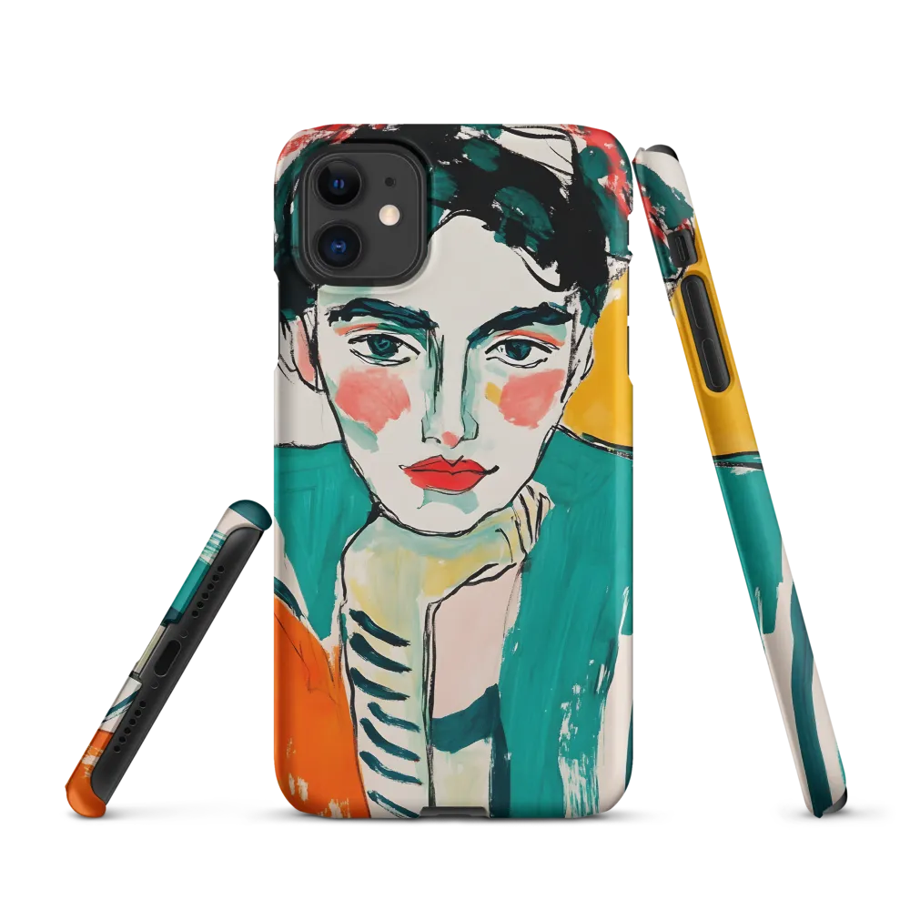 Contemplative Portrait in Bold Hues