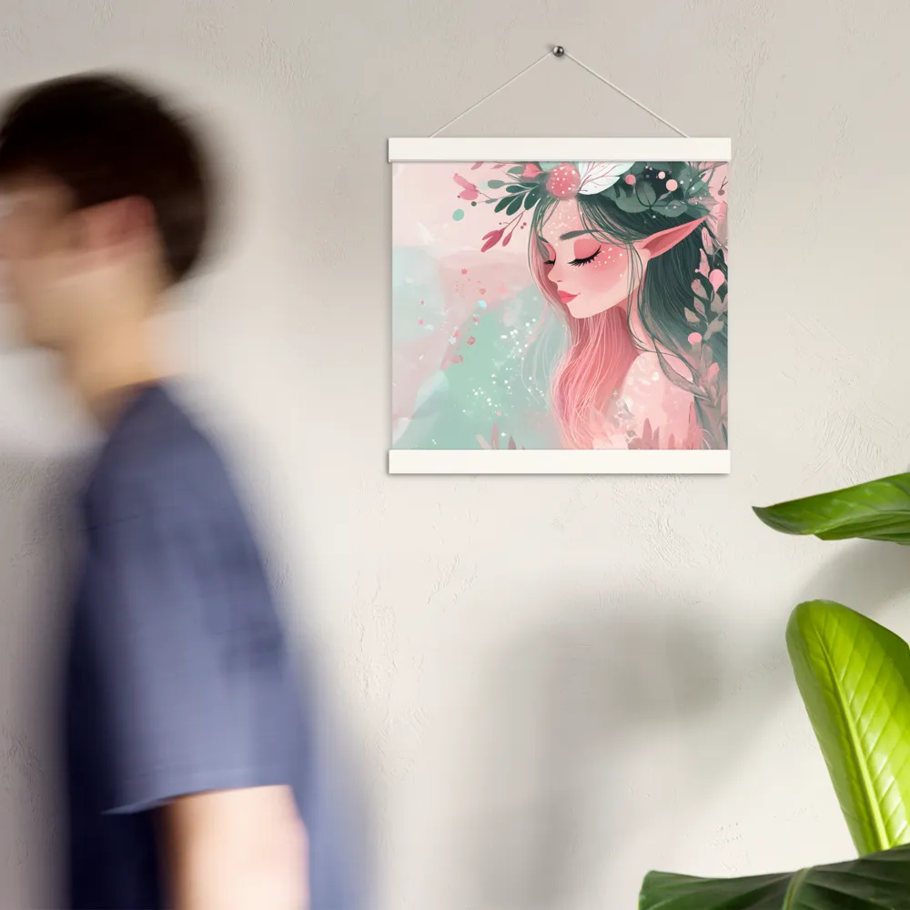 Whispers of Nature | Poster With White Wood Hanger | 12″×12″