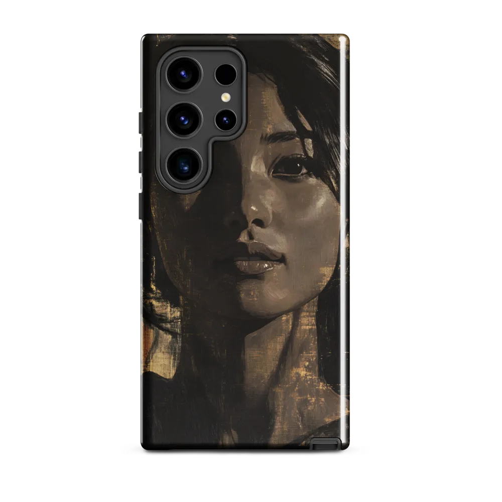 Golden Gaze: A Contemporary Portrait