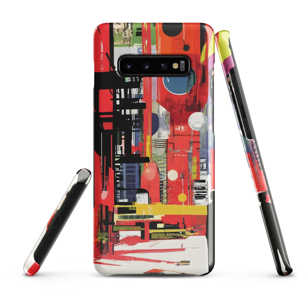 Urban Echoes: A Futuristic Reverie | Phone Case |  S10 Plus | Snap Case | Glossy