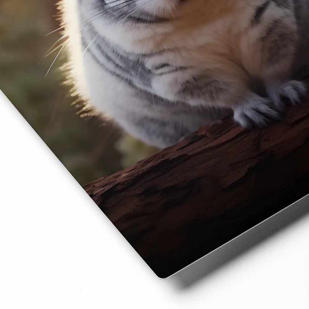 Curious Chinchilla in the Forest