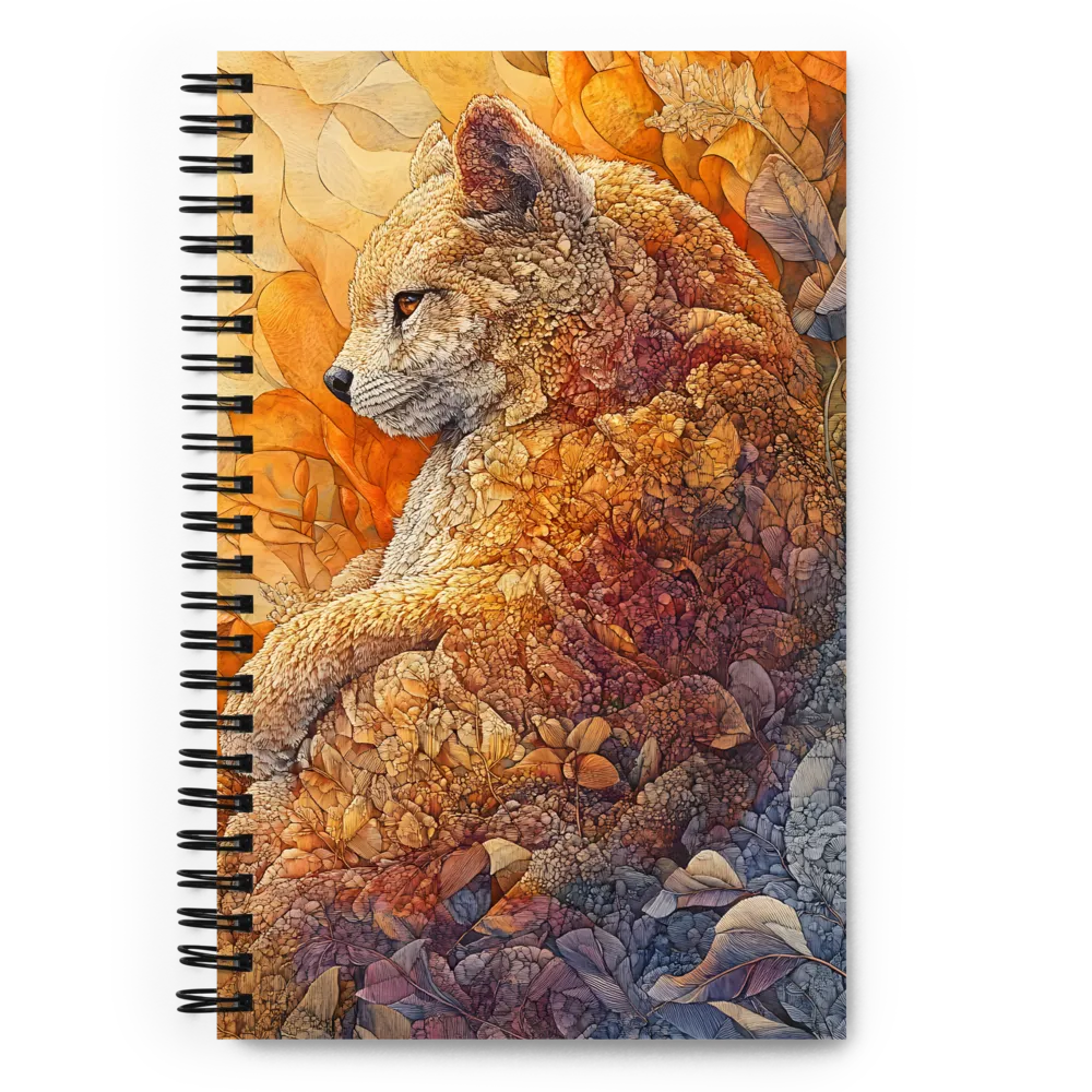 Whispers of the Forest: A Serene Fox | Spiral Notebook