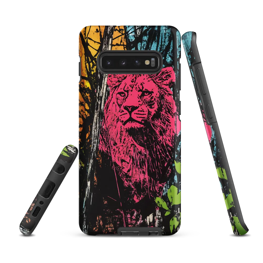 Fierce Vibrance: The Pink Lion