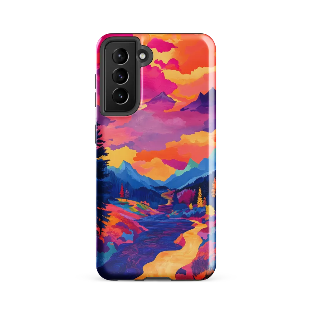 Radiant Serenity: A Surreal Landscape | Phone Case |  S21 FE | Tough Case | Glossy