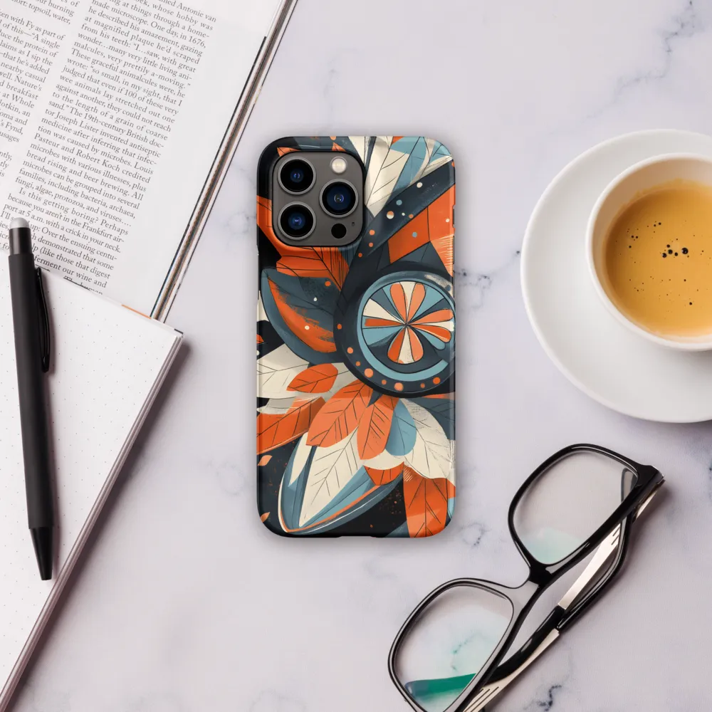 Floral Symphony in Orange and Teal