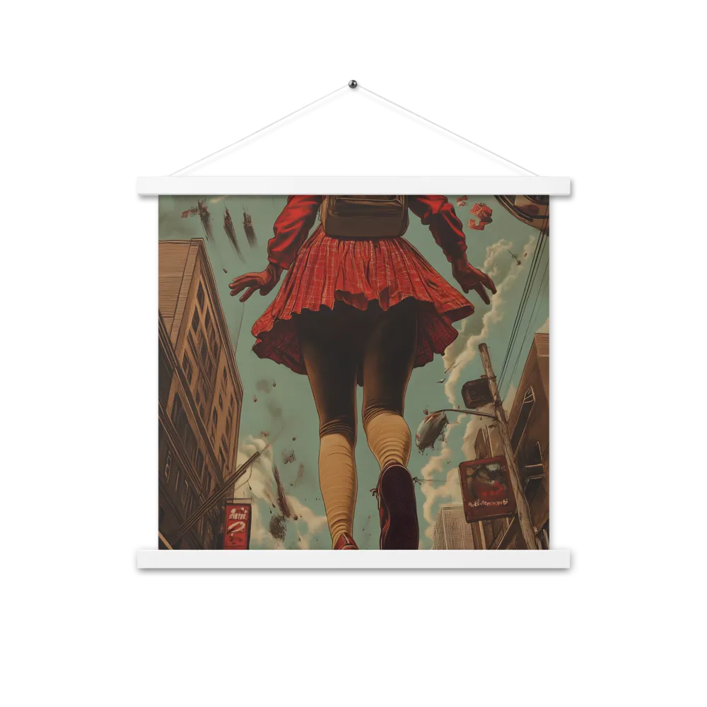 Flight of the Urban Dreamer | Poster With White Wood Hanger | 18″×18″