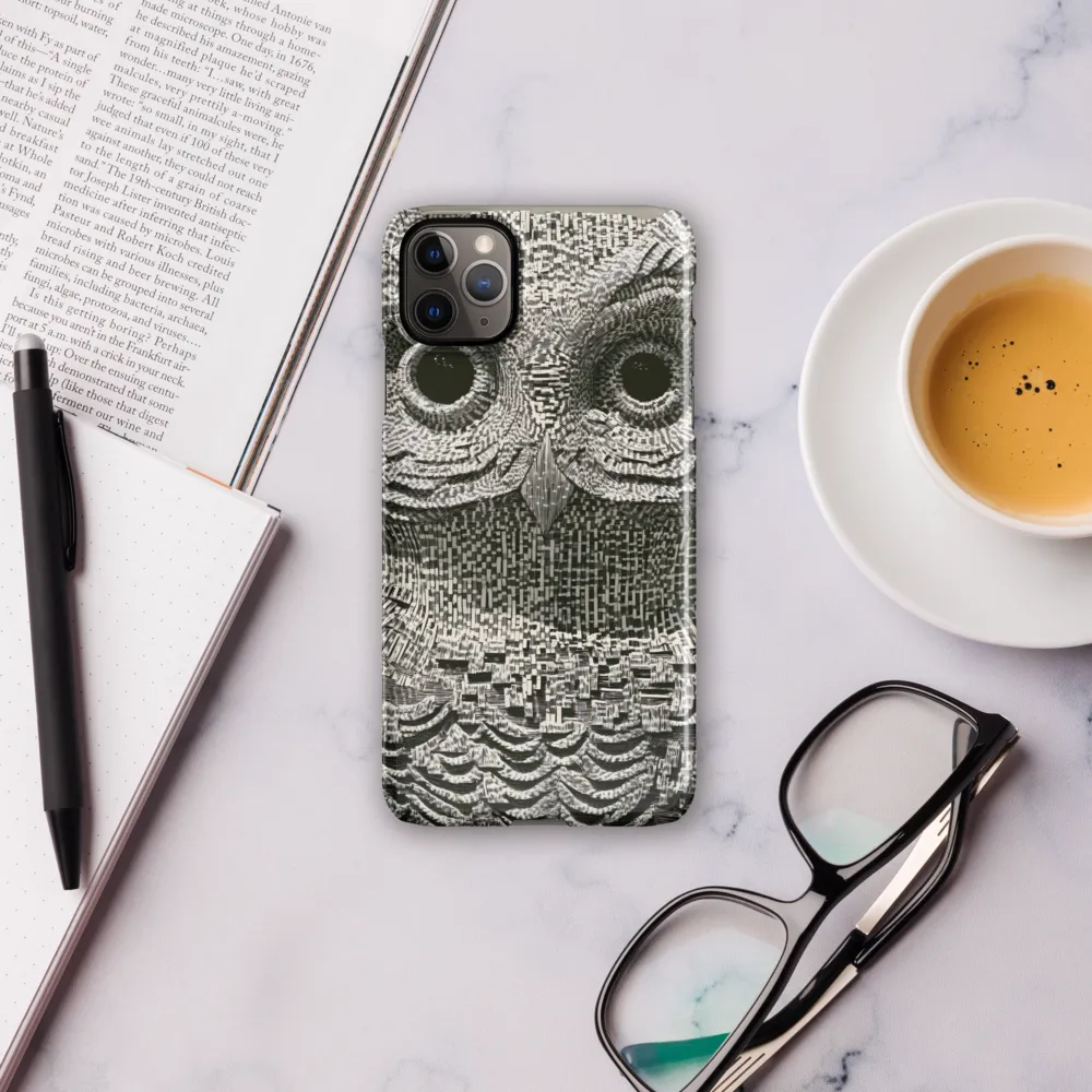 Intricate Owl of Textures | Phone Case |  11 Pro Max | Snap Case | Glossy