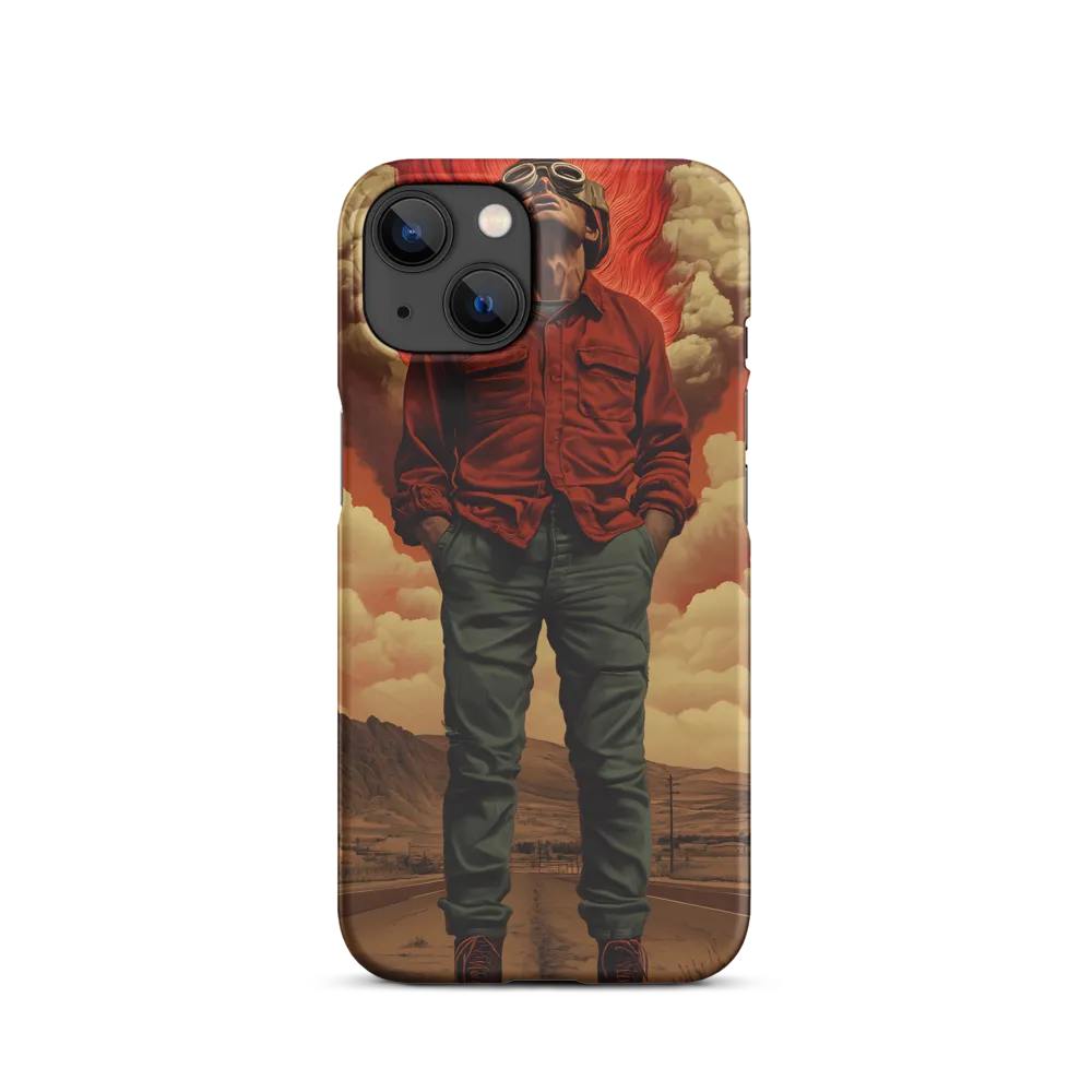 Defiant Spirit in a Surreal Landscape | Phone Case |  14 | Snap Case | Matte