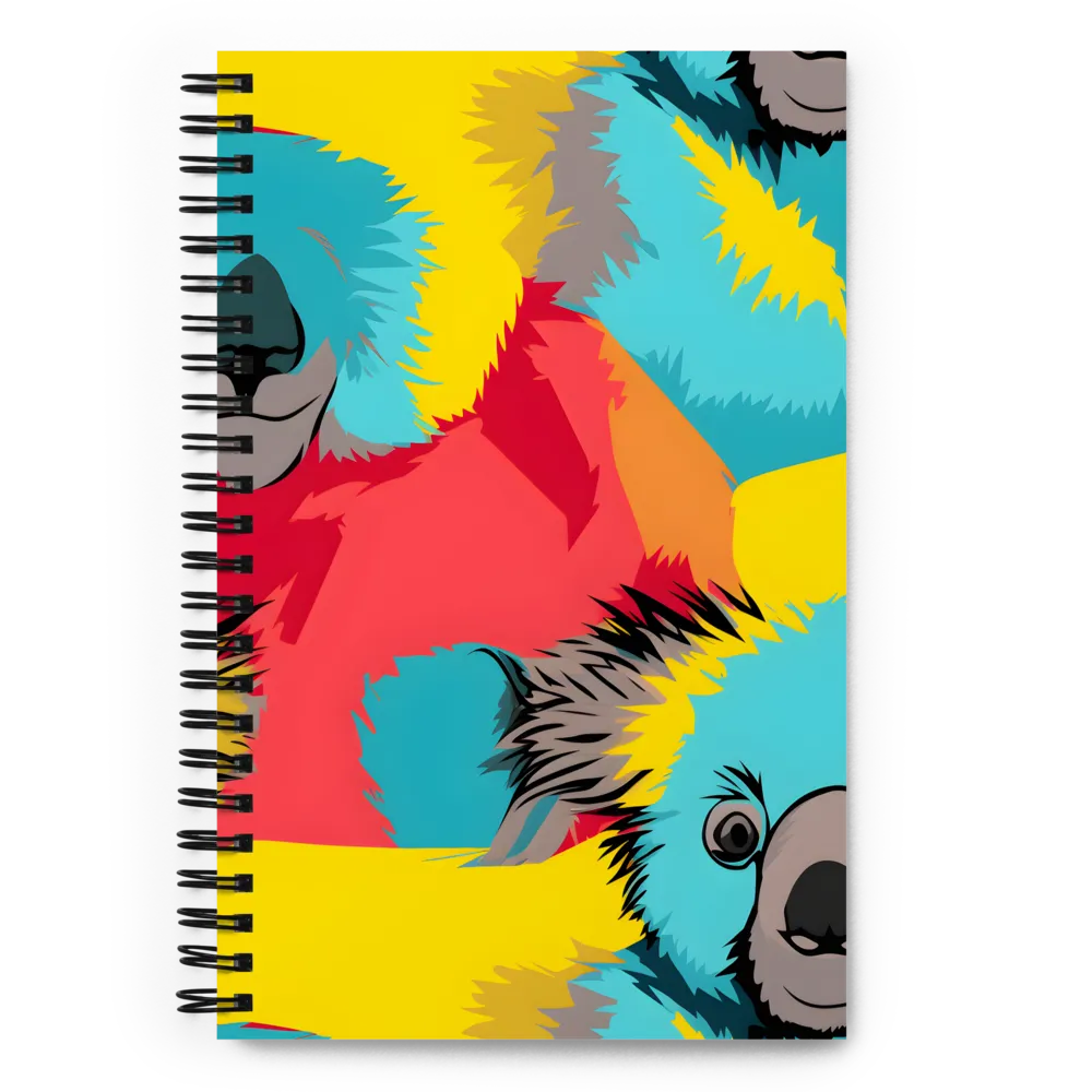 Whimsical Koalas in Vibrant Colors | Spiral Notebook