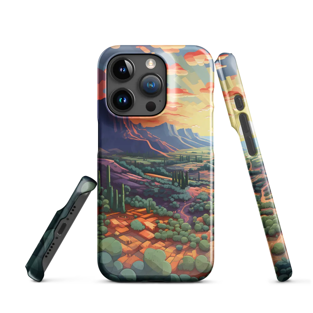 Desert Serenity at Dusk | Phone Case |  15 Pro | Snap Case | Glossy