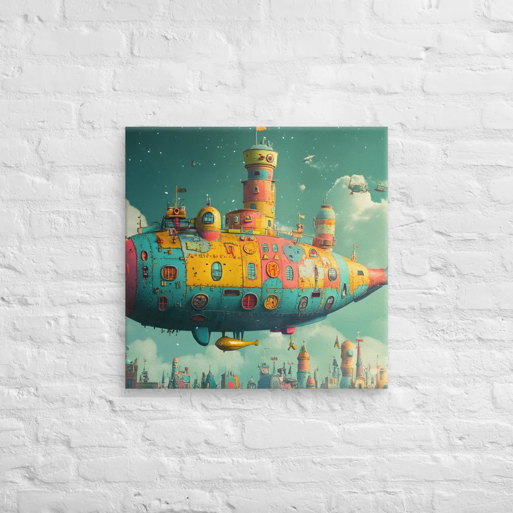 Submerged Dreams: A Whimsical Voyage | Canvas | 24″×24″
