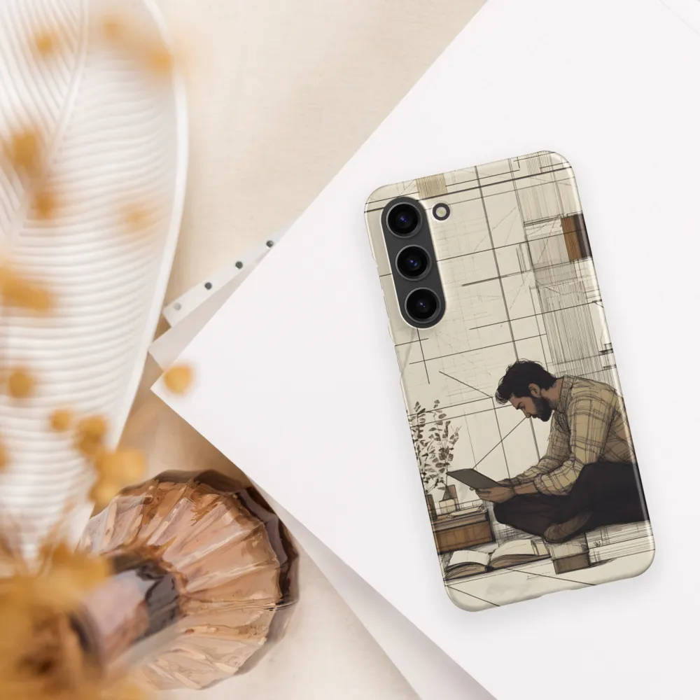 Quiet Reflections in Line | Phone Case |  S23 Plus | Snap Case | Matte