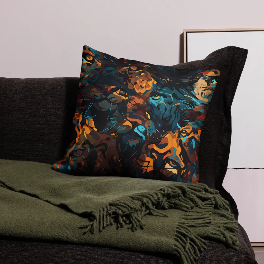 Tropical Enigma: A Wildlife Quartet | Pillow & Pillow Case | Multiple Sizes