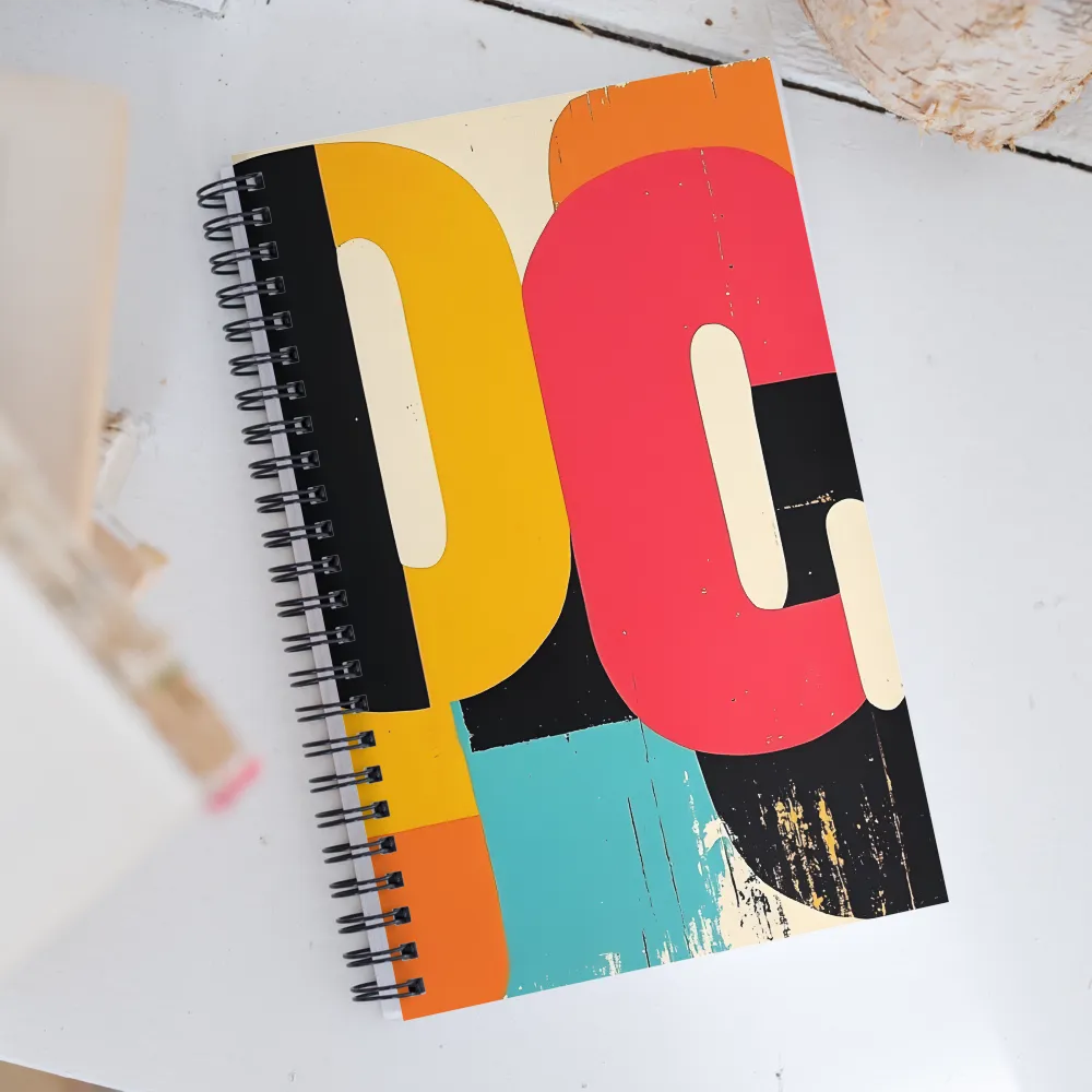 Colorful Curves: Numbers in Harmony | Spiral Notebook