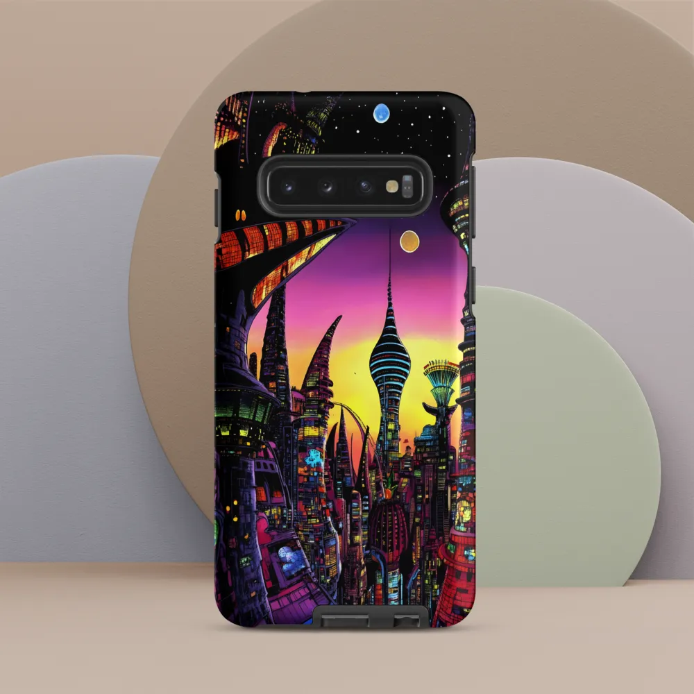 Futuristic Cityscape at Dusk