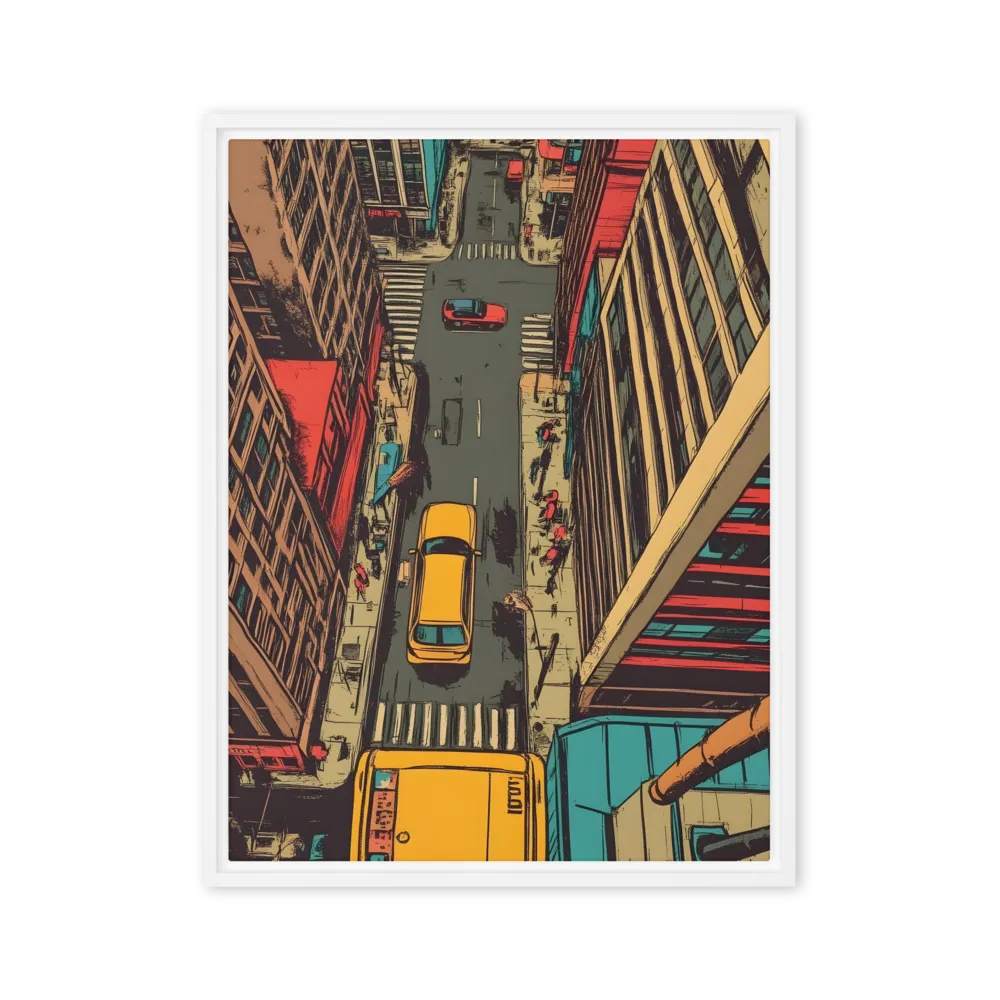 Urban Symphony | Canvas with White Frame | 24″×32″