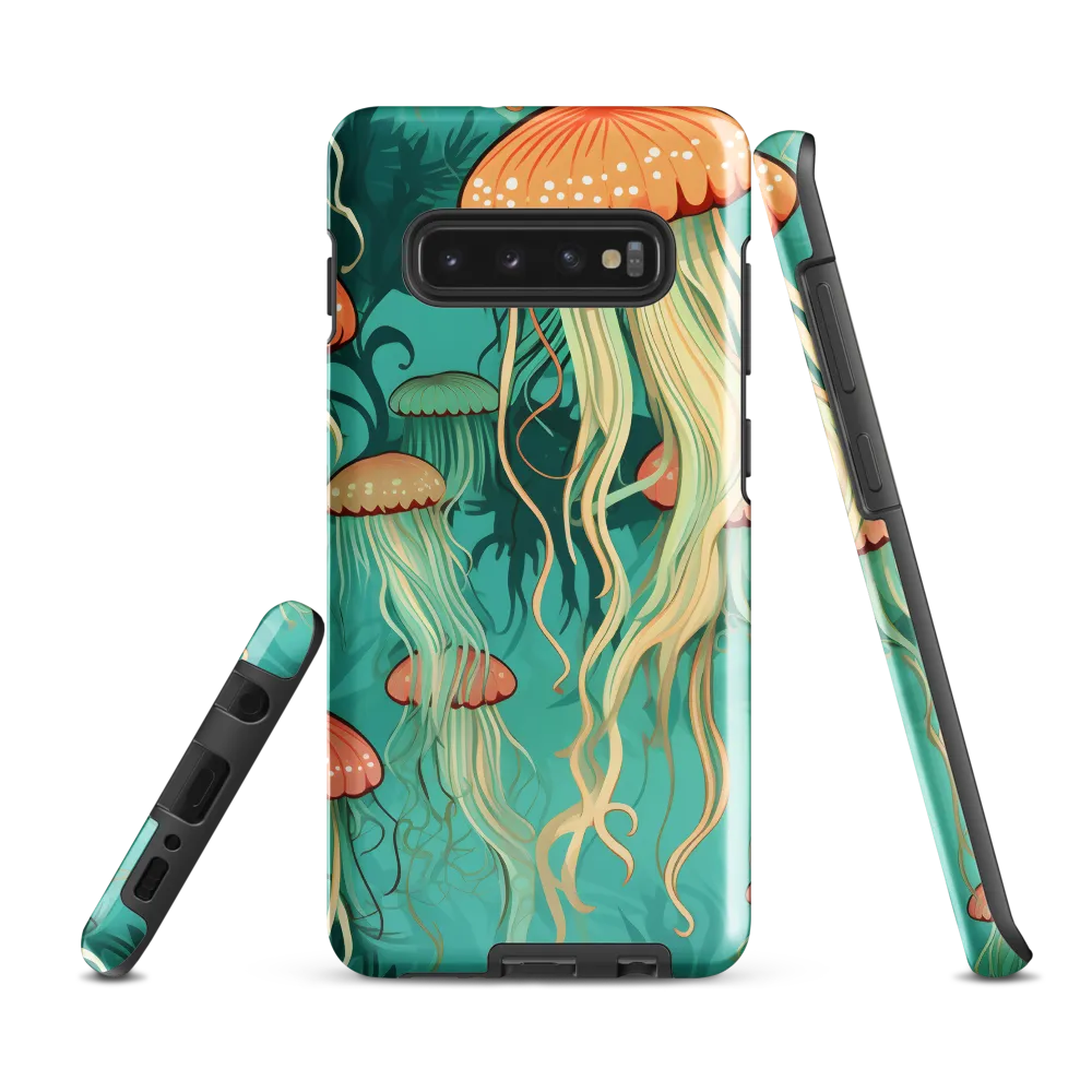 Ethereal Dance of Jellyfish | Phone Case |  S10 Plus | Tough Case | Glossy