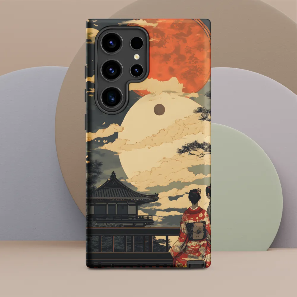 Under the Embrace of the Moon | Phone Case |  S24 Ultra | Tough Case | Matte
