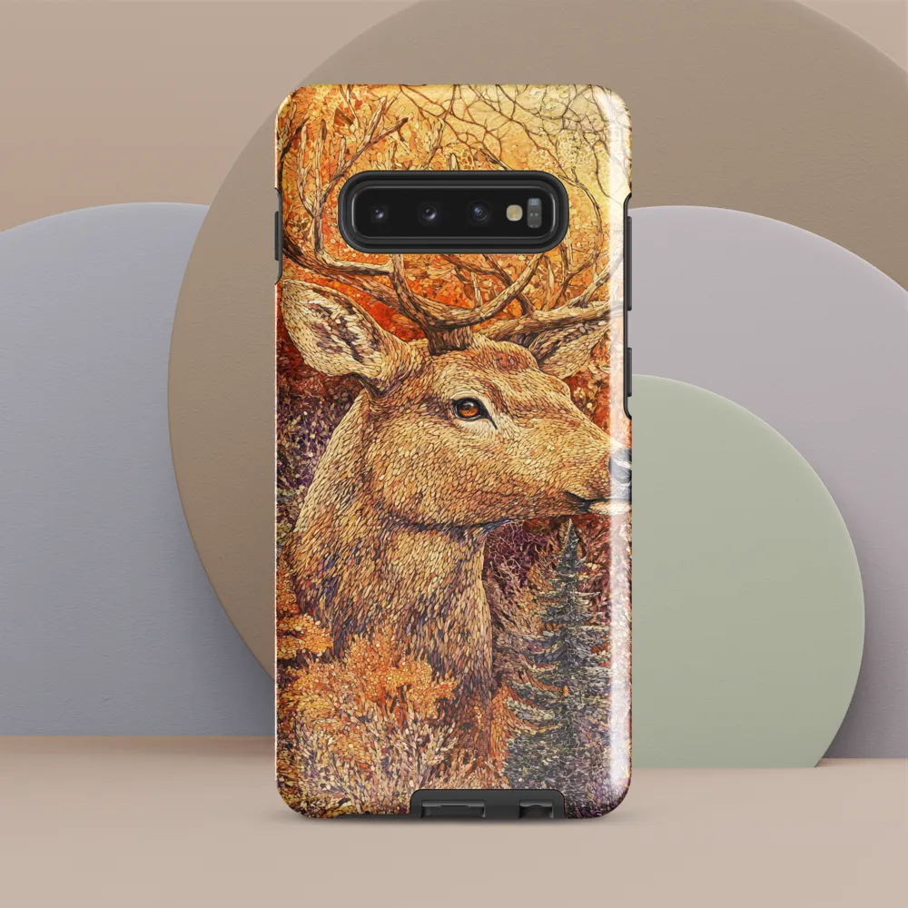 Majestic Serenity: The Autumn Deer | Phone Case |  S10 Plus | Tough Case | Glossy