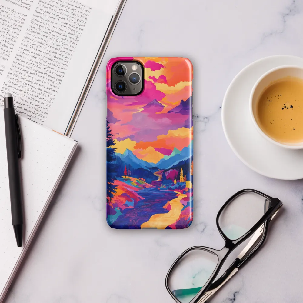 Radiant Serenity: A Surreal Landscape | Phone Case |  11 Pro Max | Snap Case | Glossy